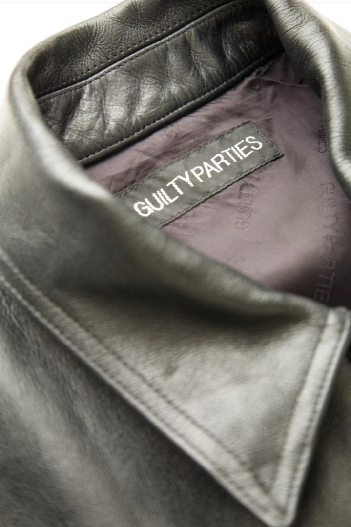 GUILTYPARTIES レザージャケット 黒 シングルライダース 極美品