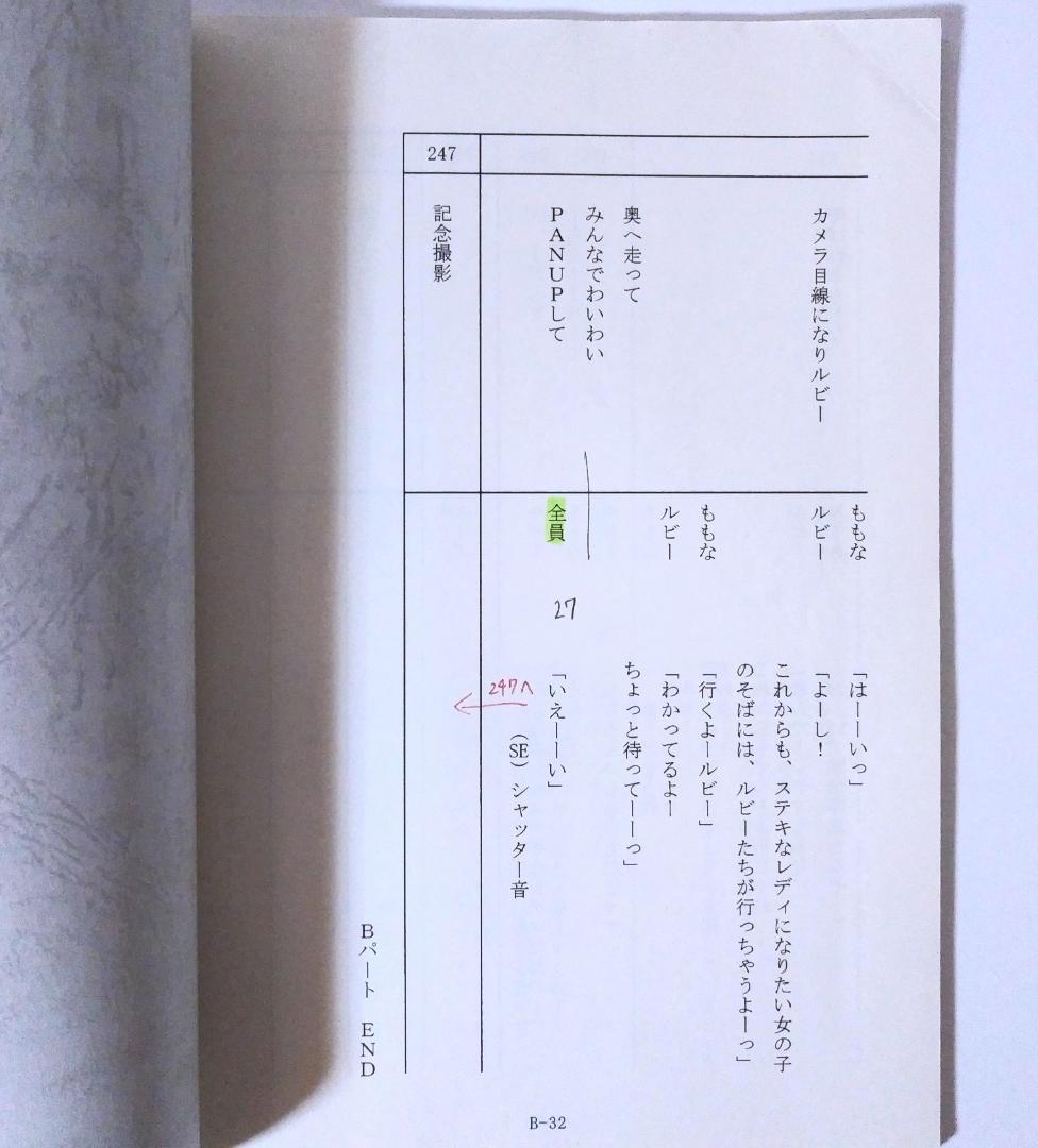 最終話 レディ ジュエルペット 台本 セガトイズ サンリオ 川崎逸朗 高橋ナツコ