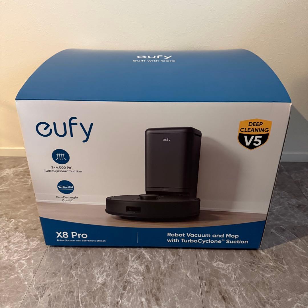 Anker Eufy Clean X8 Pro 専用の箱、取扱説明書あり