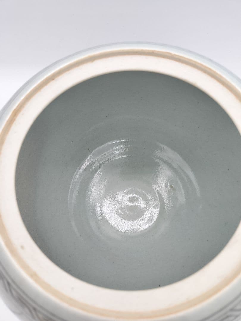 c519 水指 韓国廣州窯 趙小守 木箱 茶道具 古物