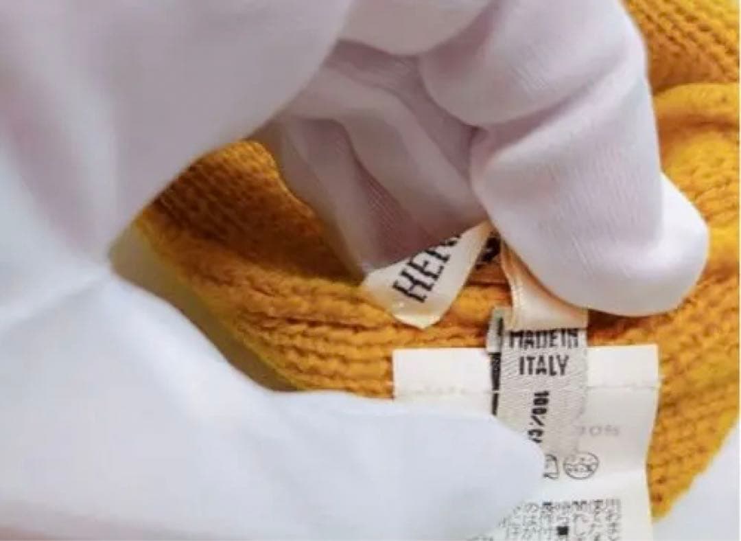 HERMES カシミヤニット帽 ビーニー