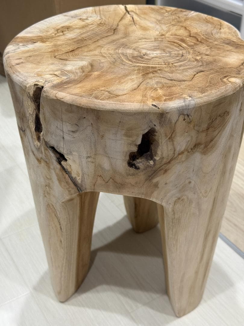 （アントリー ANTRY） Rustic Wood ログスツール（新品未使用）