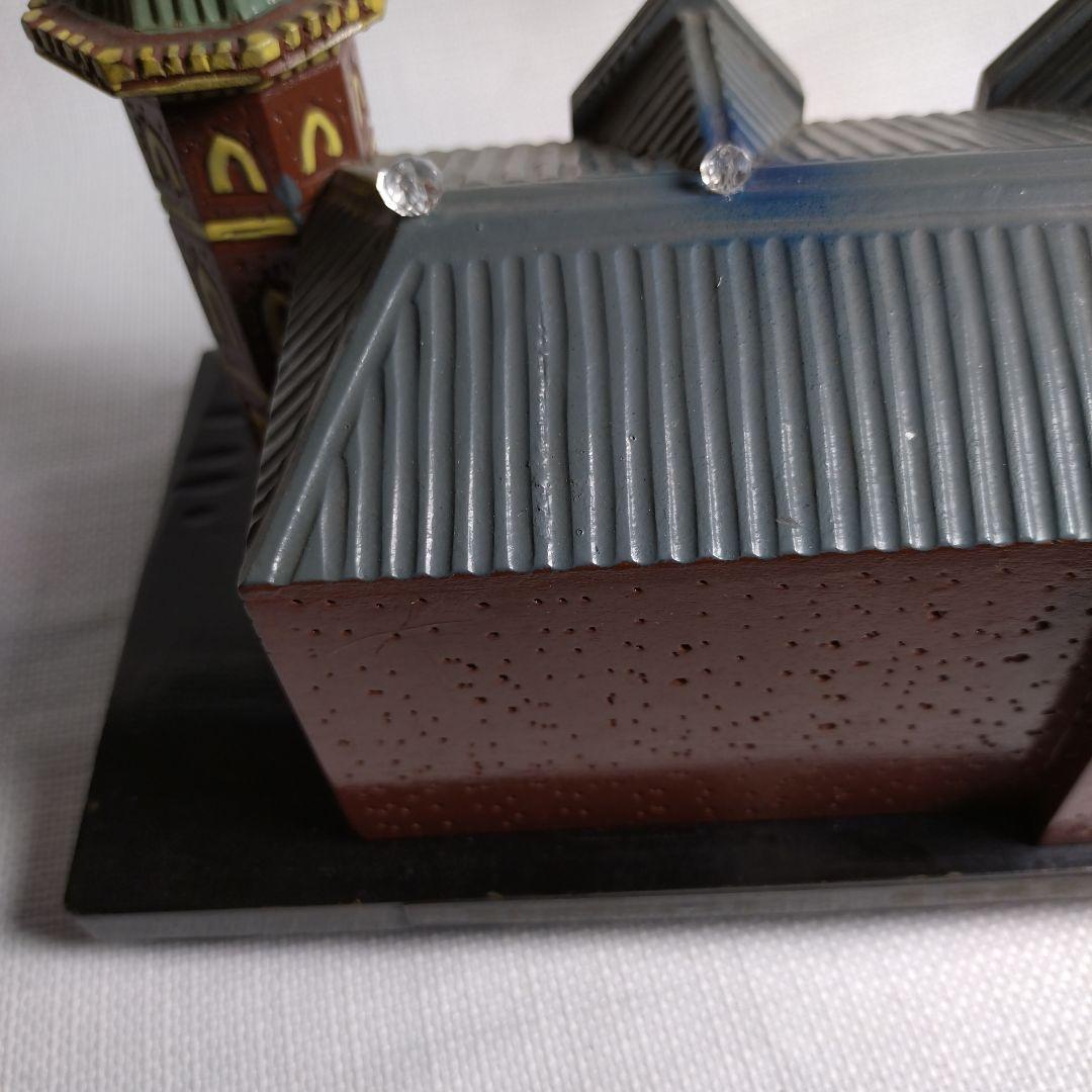 慶應義塾大学校舎モチーフ 卒業記念 オルゴール音確認品 年代物 木製 昭和レトロ