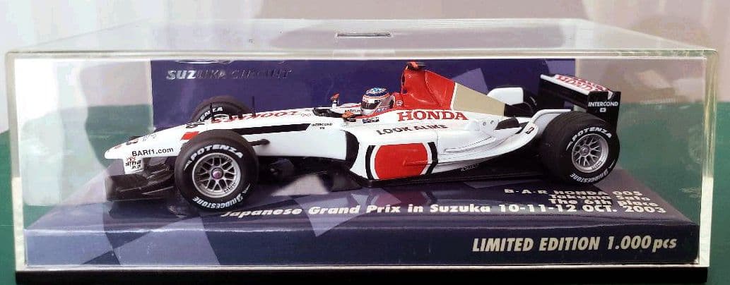 ミニチャンプス　Ｂ．Ａ．Ｒ　ＨＯＮＤＡ　３台　佐藤琢磨　カード　３枚