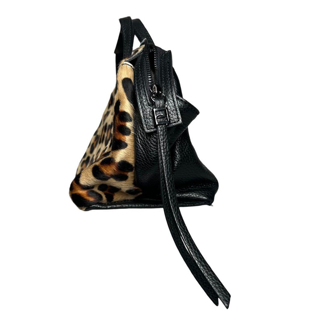 GIANNI CHIARINI ジャンニキアリーニ ハラコレオパードハンドバッグ