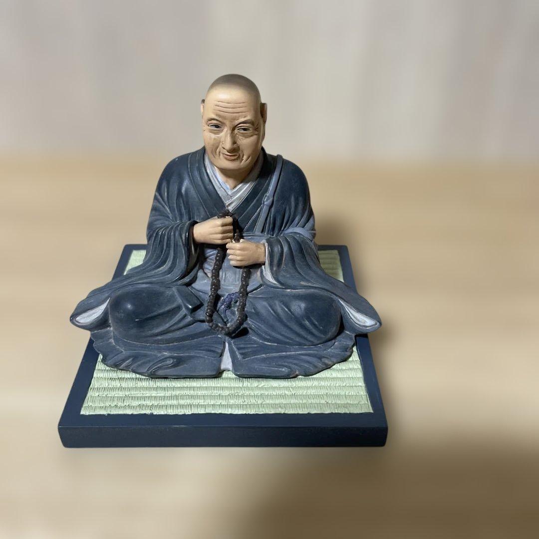 法然上人像 記念フィギュア 海洋堂製 仏教美術 置物. Ln549