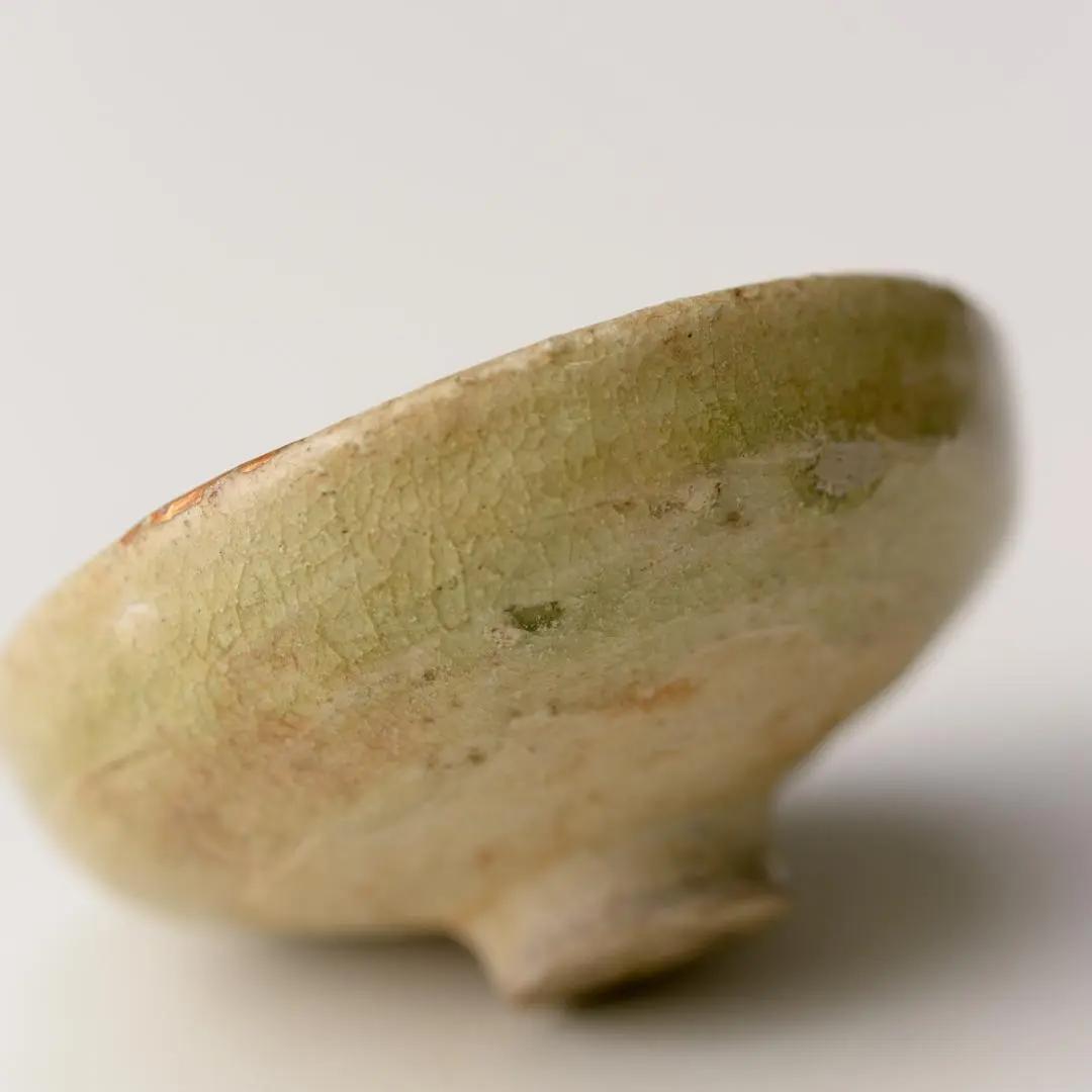 ◆137◆　江戸時代　古黄瀬戸盃　骨董品　発掘品　ぐい吞み