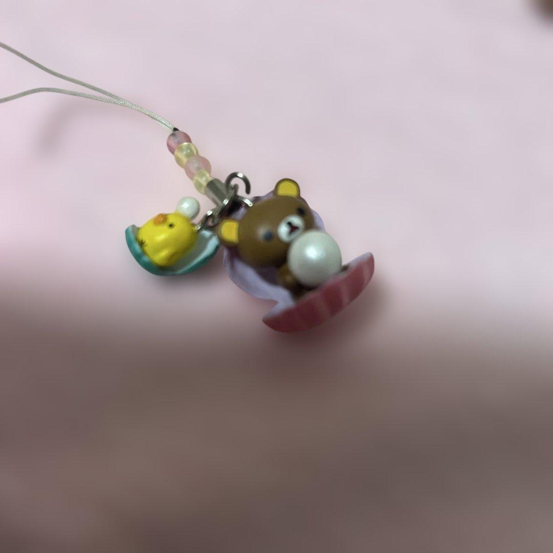 リラックマ　ご当地　ストラップ　根付　三重　真珠　キーホルダー