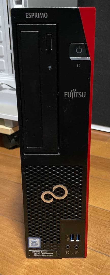 富士通 デスクトップPC esprimo i3-8100 SSD128GB