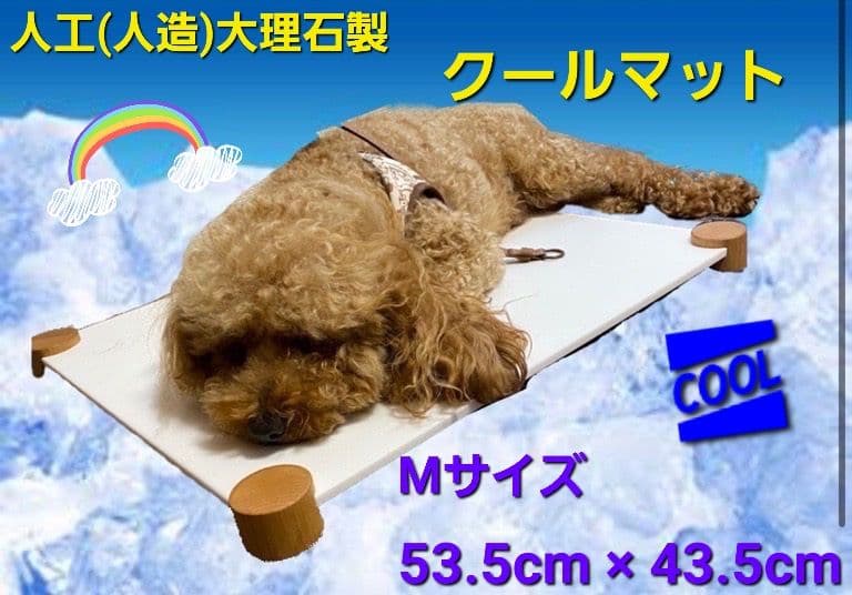 在庫限り価格！　ペット用　ひんやり 大理石クールマット　Mサイズ  4枚セット