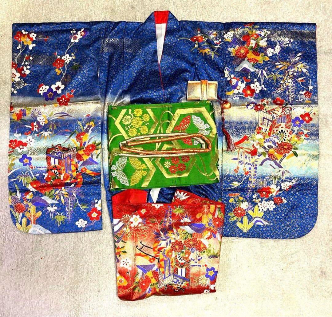 七五三 着物 帯 セット　7歳