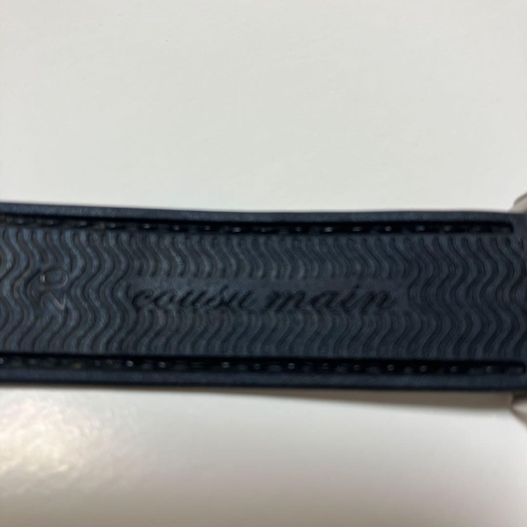 OMEGA ブラック ラバーベルト バックル 20mm オメガ