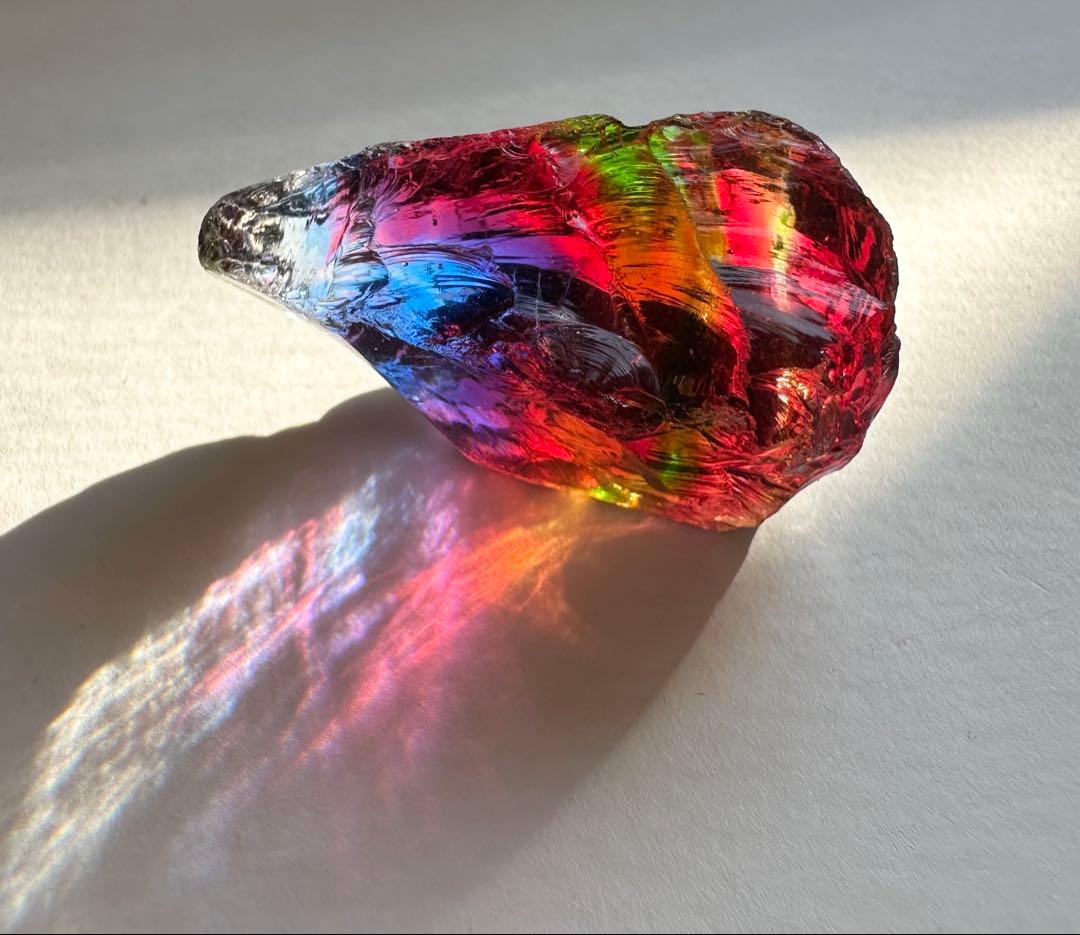 レインボーアンダラクリスタル　ジャワ島　マルチカラー　ヒーリング　瞑想ヨガ