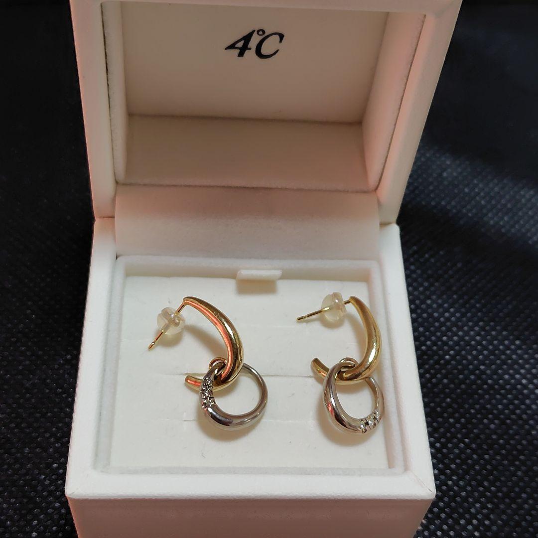 4°C Noble of Water シルバー ピアス