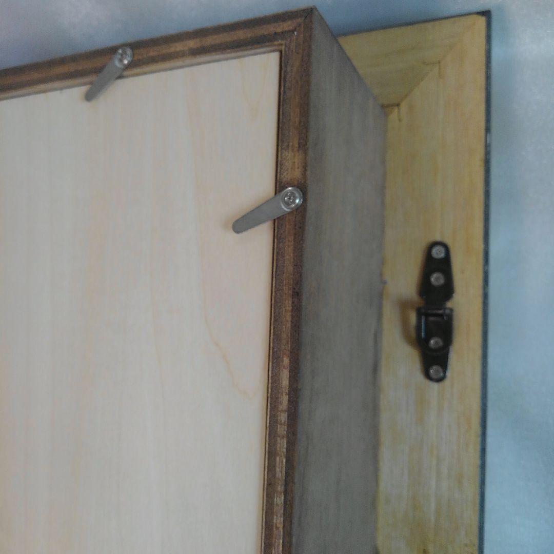 特価　3AP用　超厚額　黒　 水色のマット　No.60247　シャドーボックス