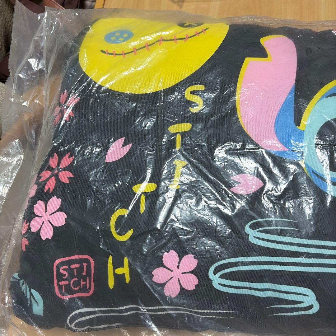 スティッチ クッション　ハート型クッション　ロングピロークッション　２点セット