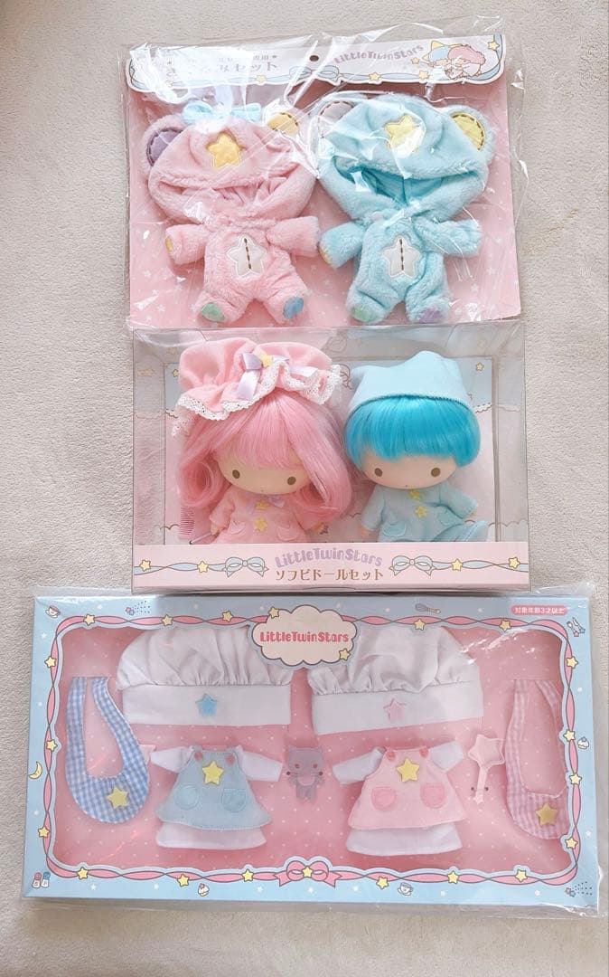 ★新品未開封★キキララ ソフビドールセット お着替え