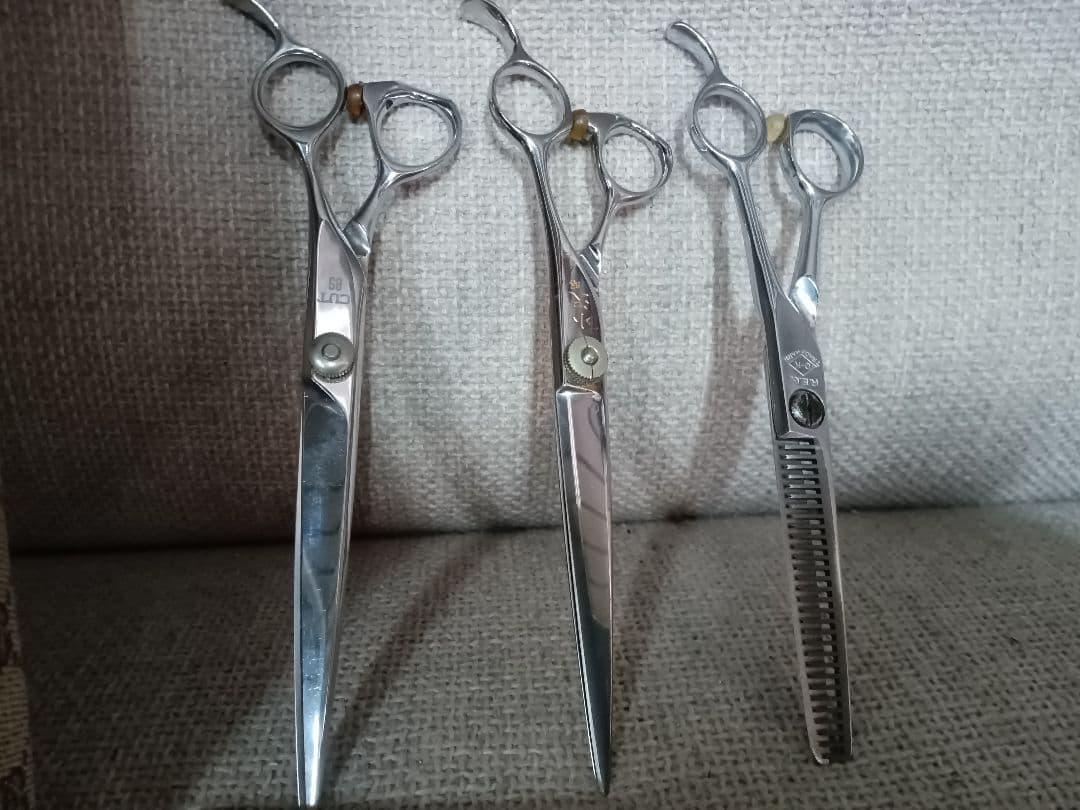 美容カットハサミ　仕上げ　スキニング　ケースセット
