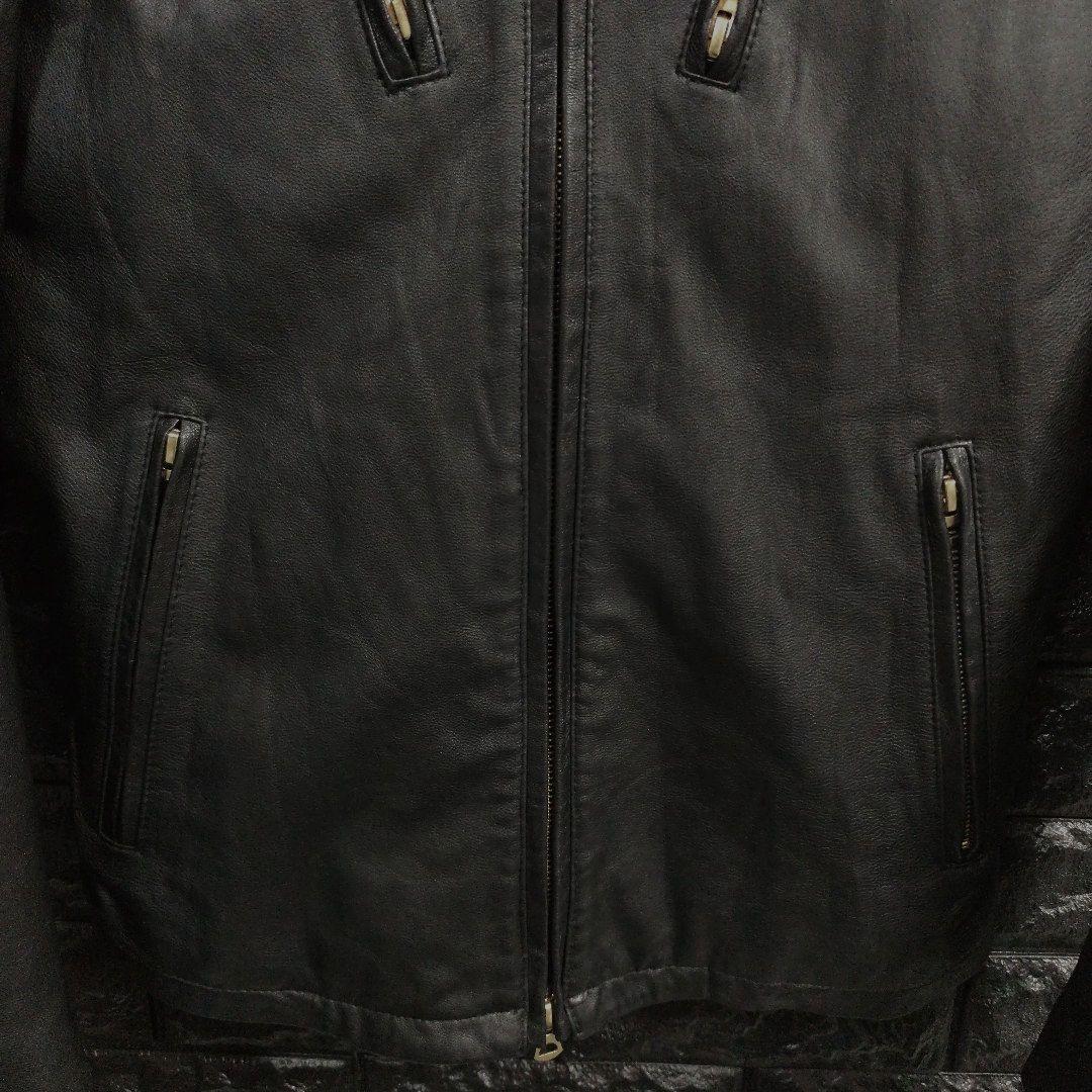超美品　R.NEWBOLD　黒ゴートレザー（山羊革）シングルライダースジャケット