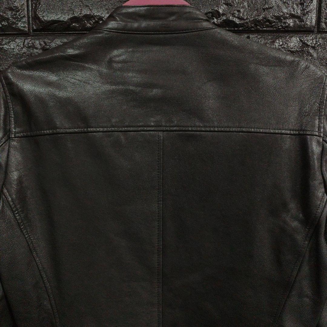 超美品　R.NEWBOLD　黒ゴートレザー（山羊革）シングルライダースジャケット