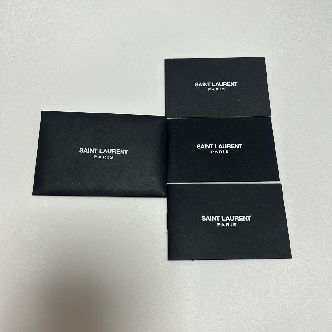 SAINT LAURENTブラック YSL財布 ミニ財布 三つ折り財布 美品