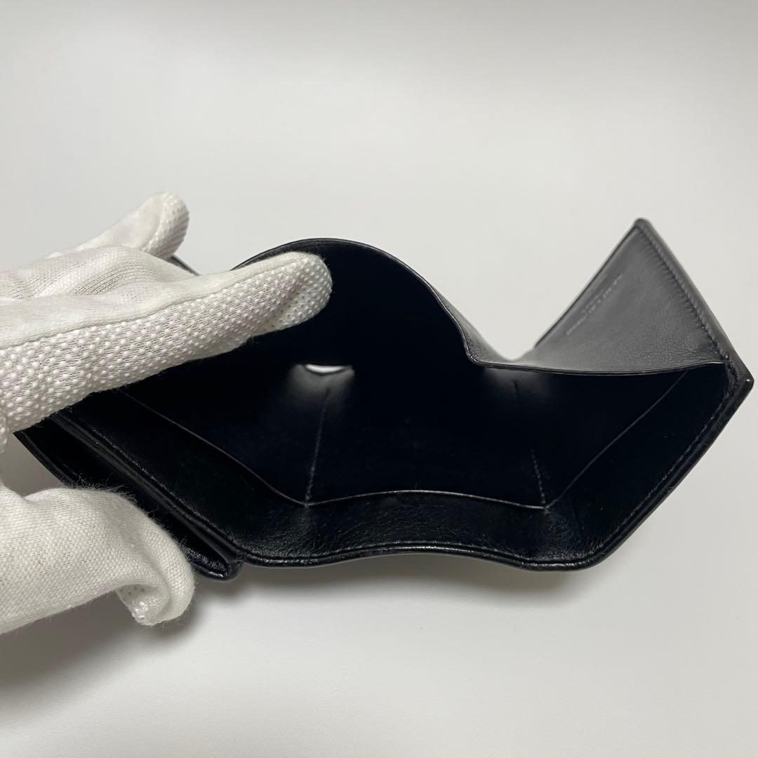 SAINT LAURENTブラック YSL財布 ミニ財布 三つ折り財布 美品