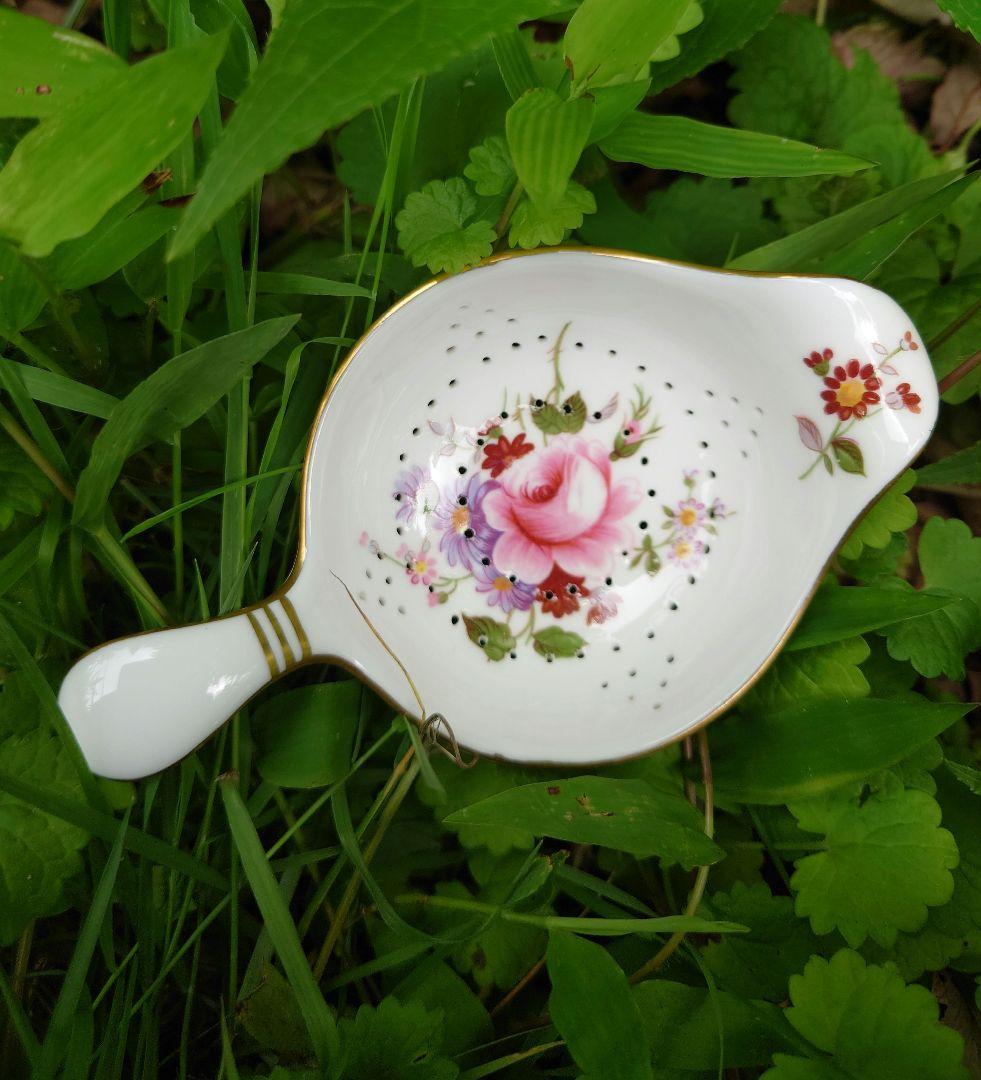 ロイヤル・クラウンダービー　ボーンチャイナ　ティストレーナー＆ミルクポット