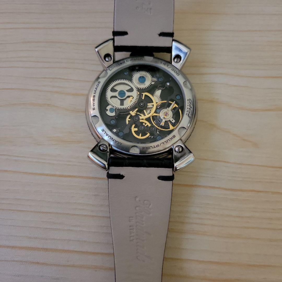 GaGaミラノ スカルデザイン メンズ腕時計 世界300本限定希少品