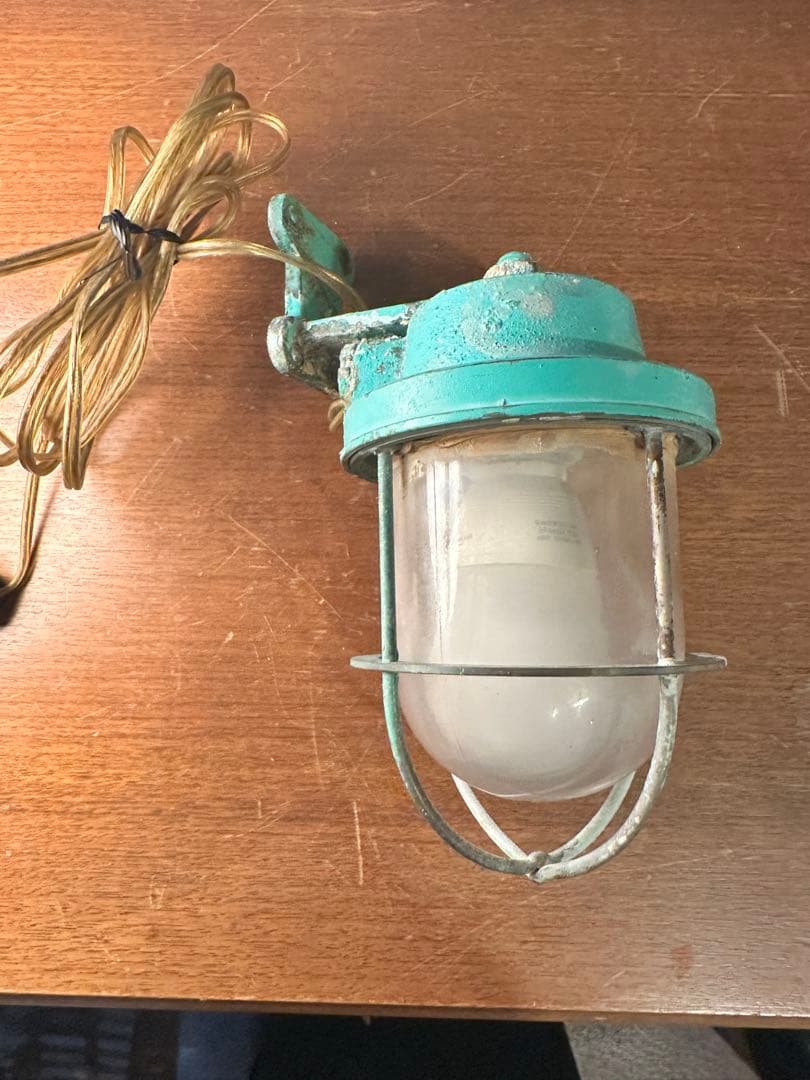 アンティーク　船舶照明　吊り下げ式ランプ