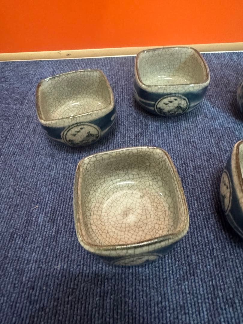 1616 伊万里焼　太郎左衛門湯呑み ぐい呑み５客