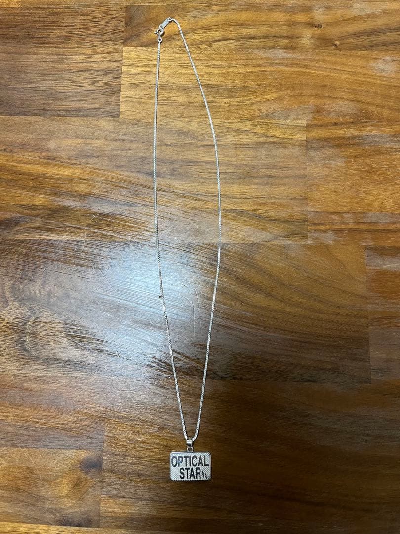 【新品・希少】Opticalstar シルバー ネックレス プレートペンダント