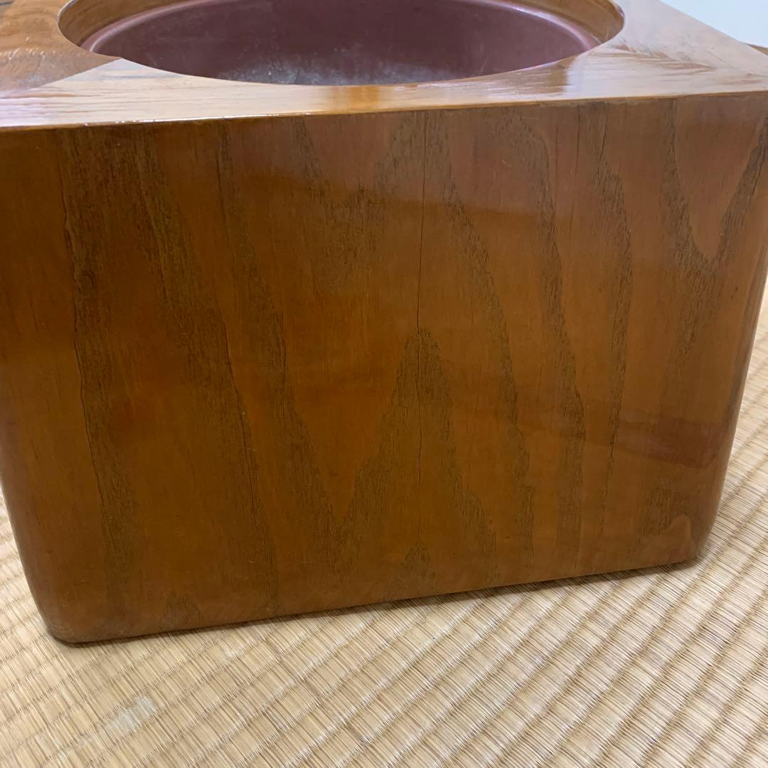 日立　電気火鉢　木製　火鉢　レトロ　昭和レトロ　木製火鉢　アンティーク