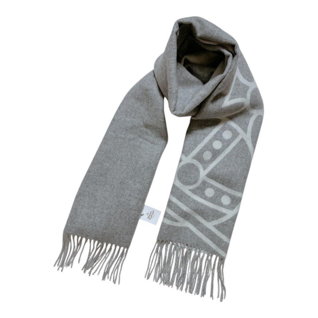 【大人気✨️タグ付き】ヴィヴィアンウエストウッド リバーシブルマフラー 大判