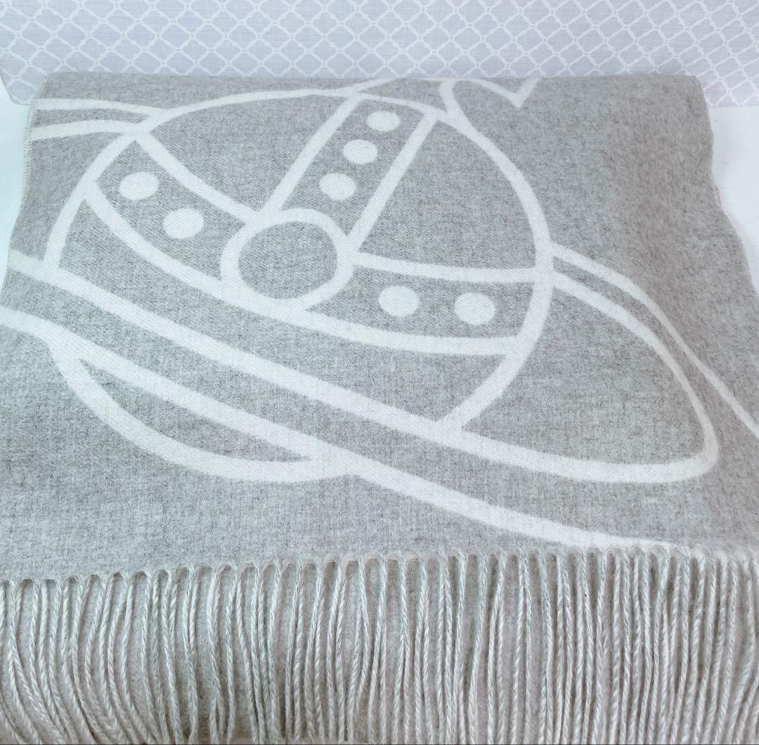 【大人気✨️タグ付き】ヴィヴィアンウエストウッド リバーシブルマフラー 大判