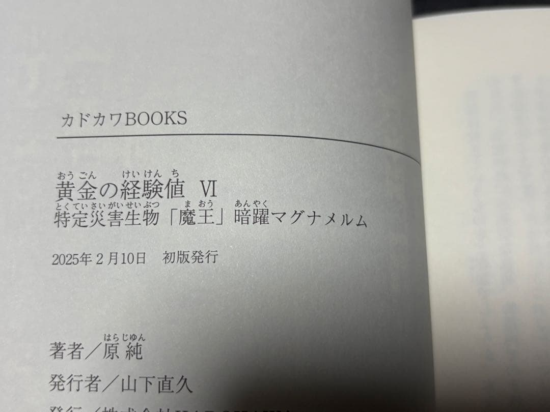 小説　黄金の経験値　初版　帯付き　1〜7巻セット