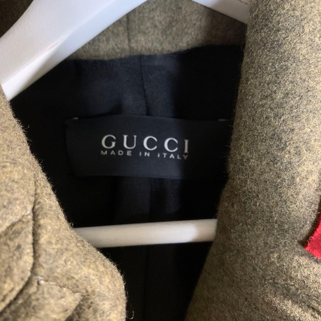 タグ付GUCCI グッチ　ウール　コート　ミンク　ミケーレ