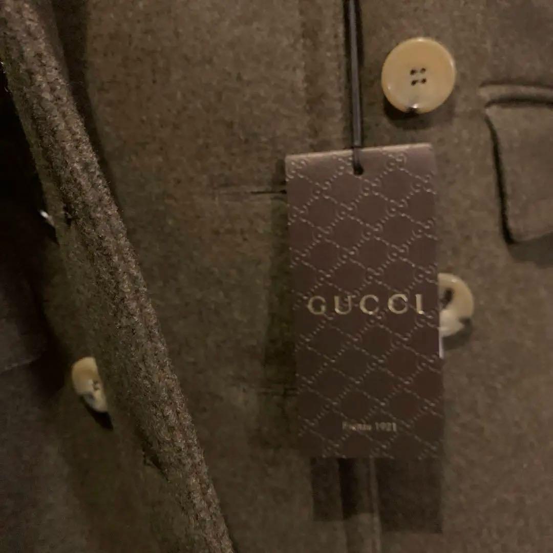タグ付GUCCI グッチ　ウール　コート　ミンク　ミケーレ