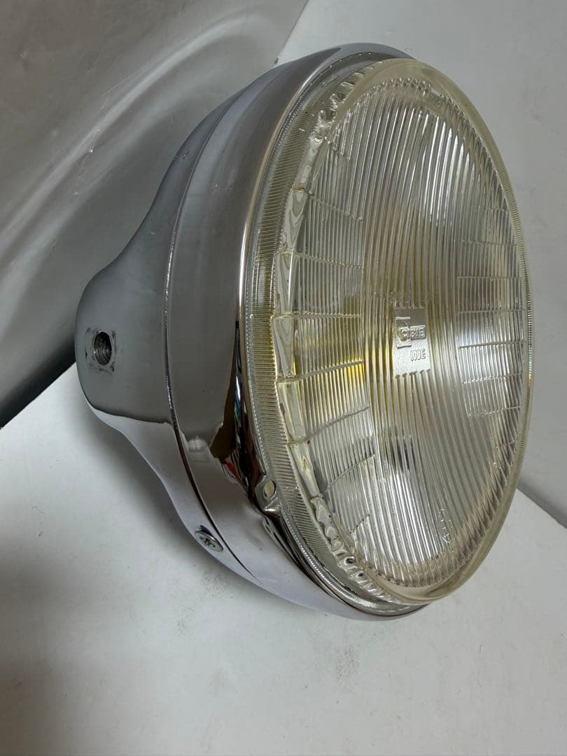 美品　希少当時物180πシビエ凹レンズ付ヘッドライト/マーシャルCIBIE