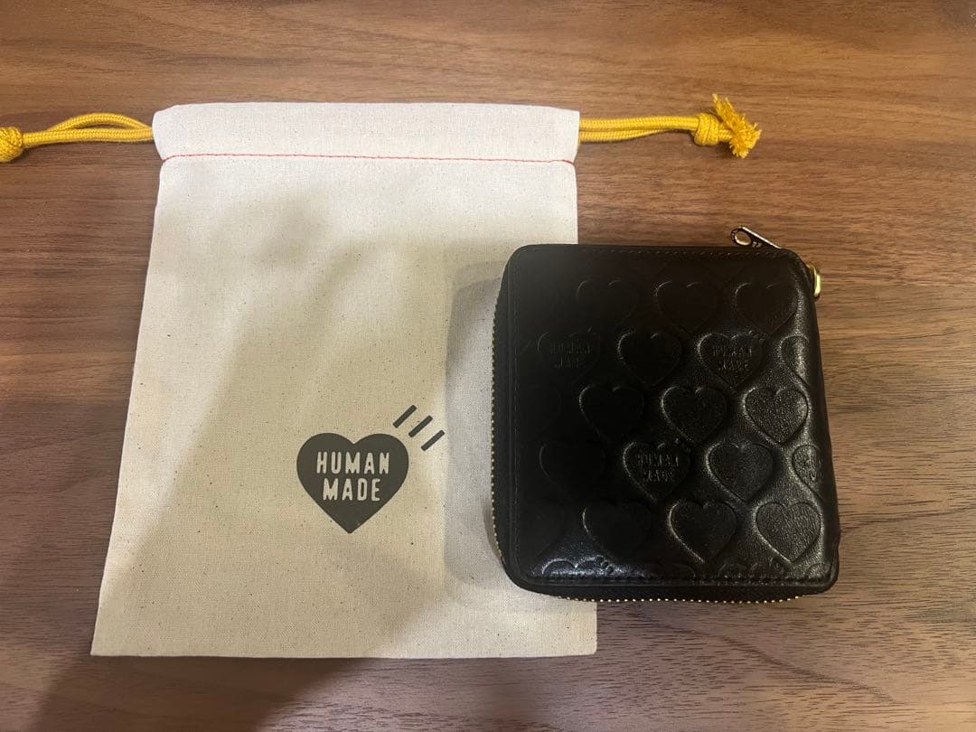 小物 Human Made Leather Zip Wallet Black