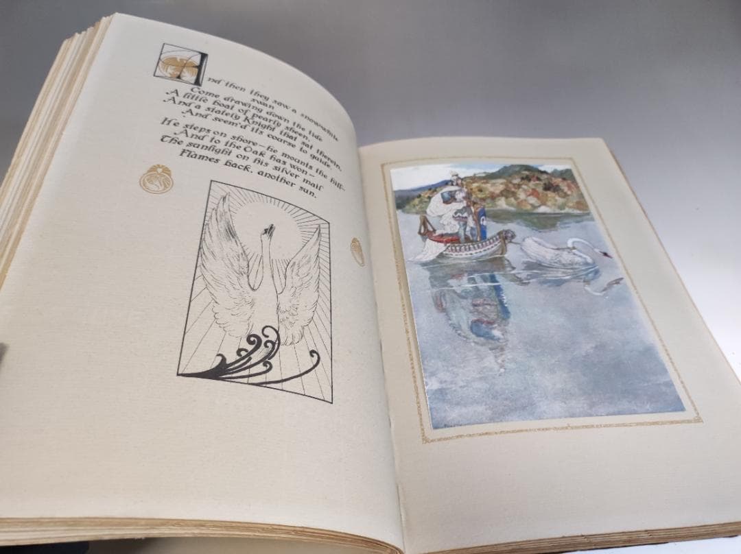 ポガニー 挿絵本 「ローエングリン」 ワーグナー  古書 洋書 アンティーク