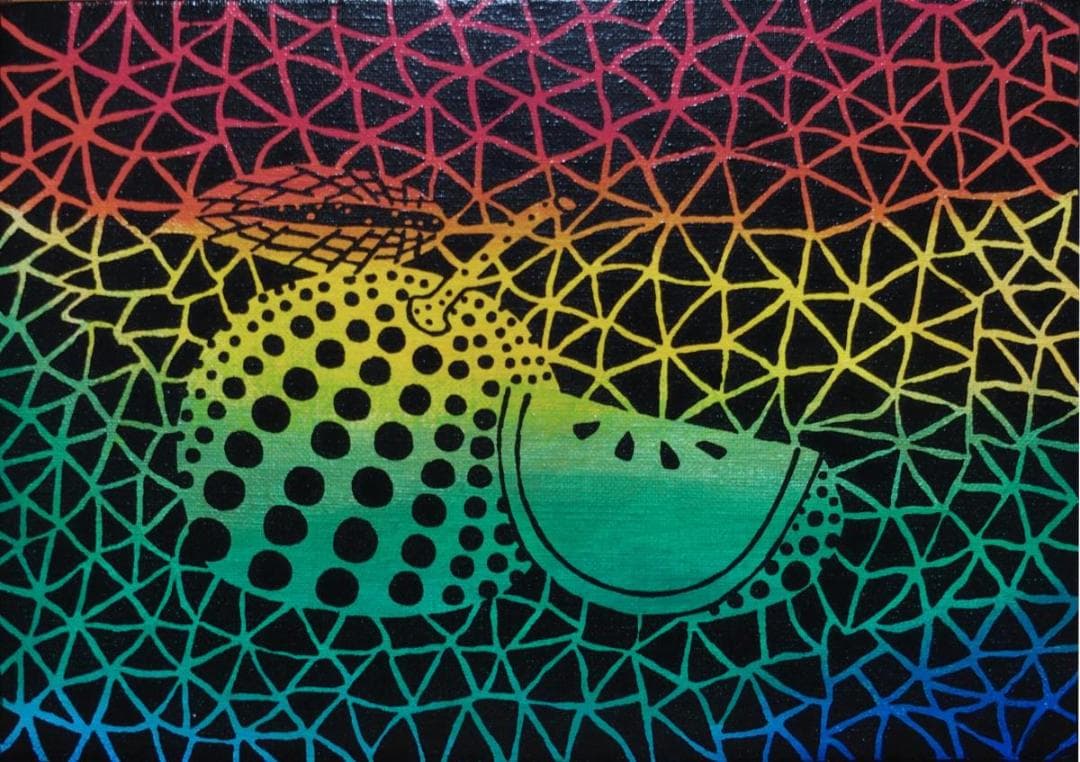 セール終了【内山田画廊 謹製】かぼす。　現代アート　投資　コレクションに