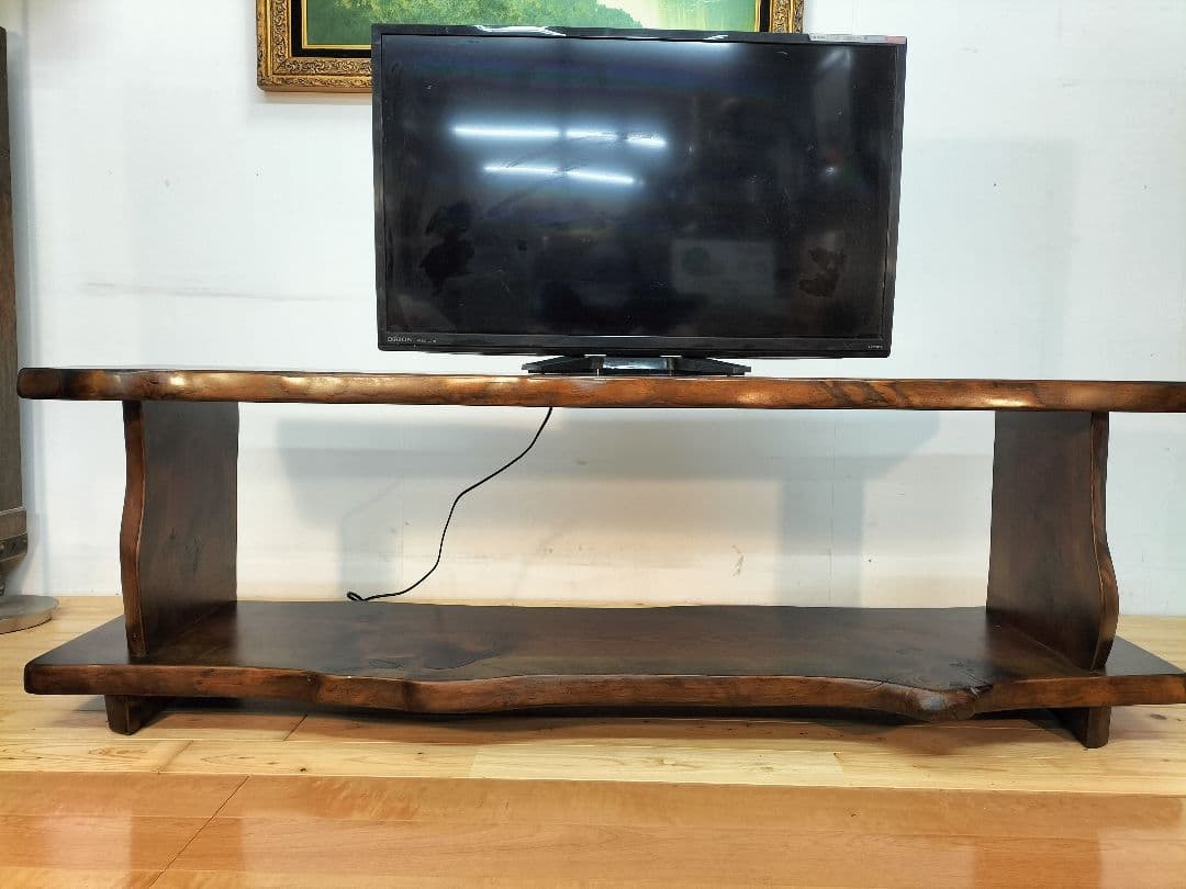 松の木　耳付き一枚板　テーブル　テレビ台