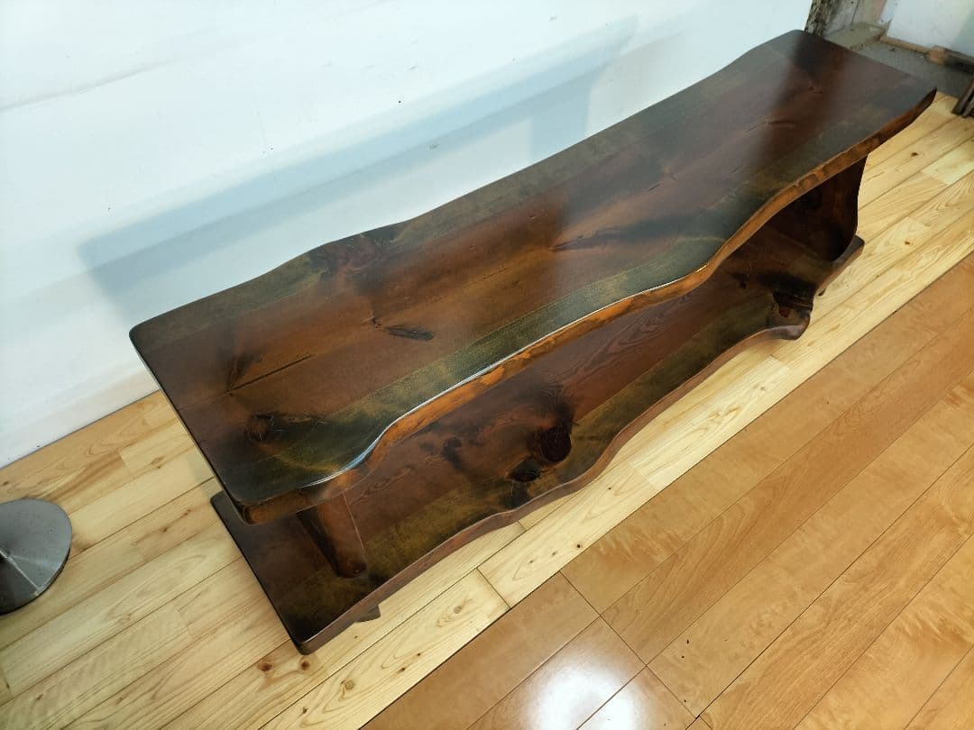 松の木　耳付き一枚板　テーブル　テレビ台