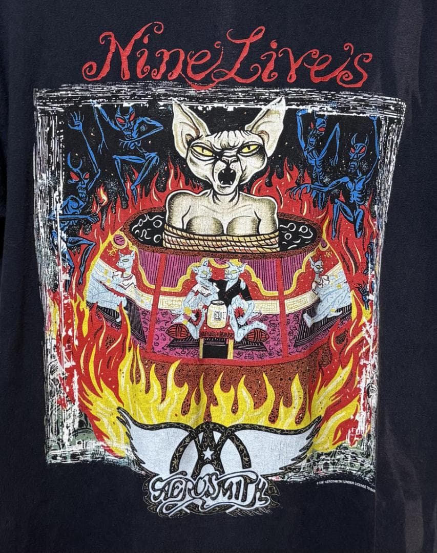 難あり)90's AEROSMITH ヴィンテージTシャツ エアロスミス