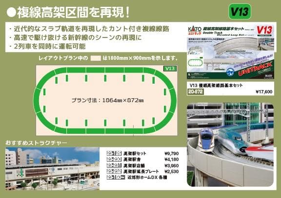 KATO 20-872 V13 複線高架線路基本セット