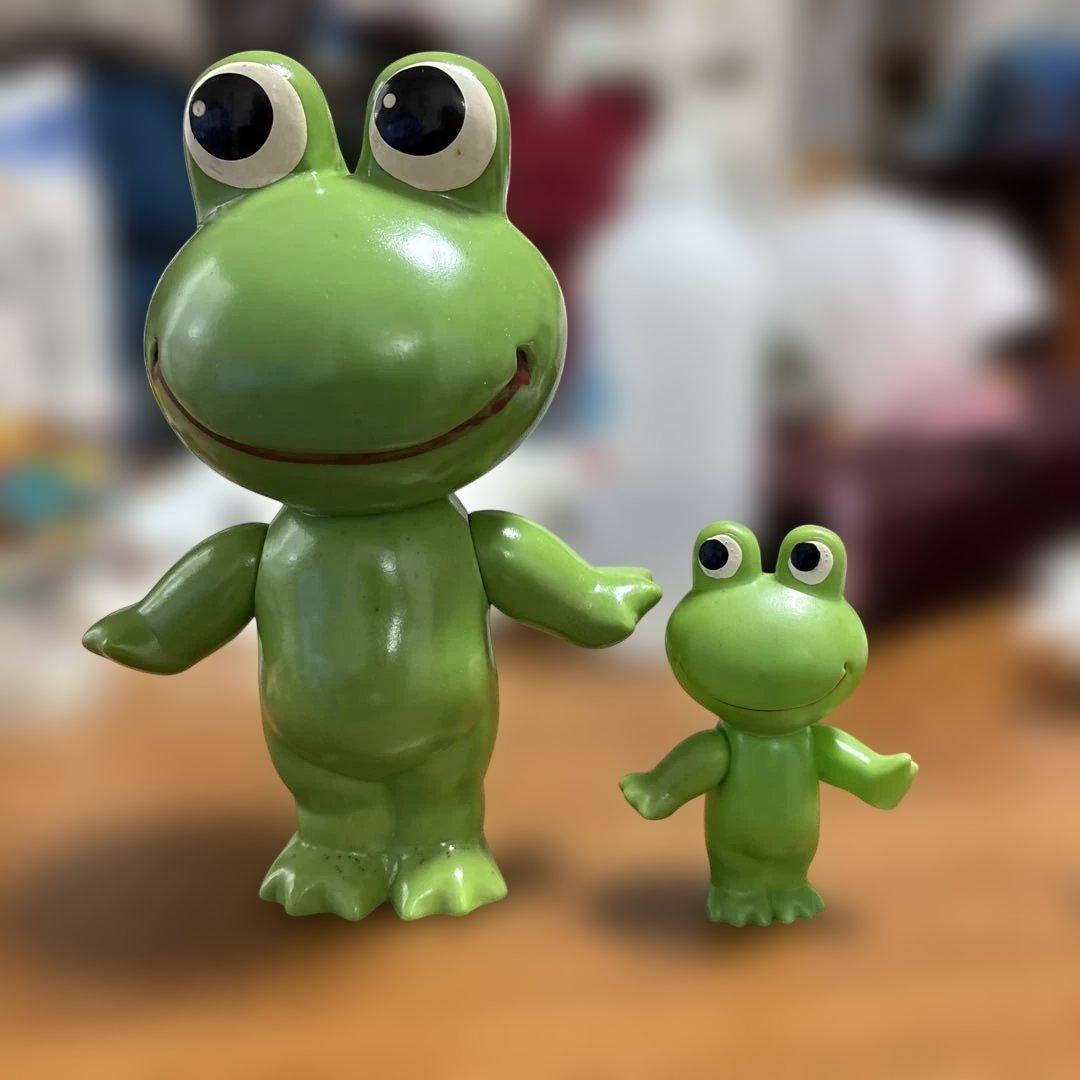 激レア19cmから20cm ケロちゃん　ソフビ人形 コルゲンコーワ9cmはおまけ