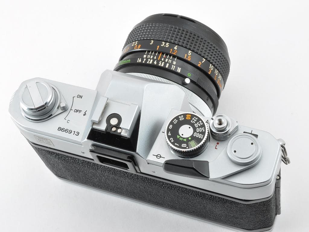 キヤノン FTb QL シルバー 後期 FD 50mm f1.4 SSC 動確認