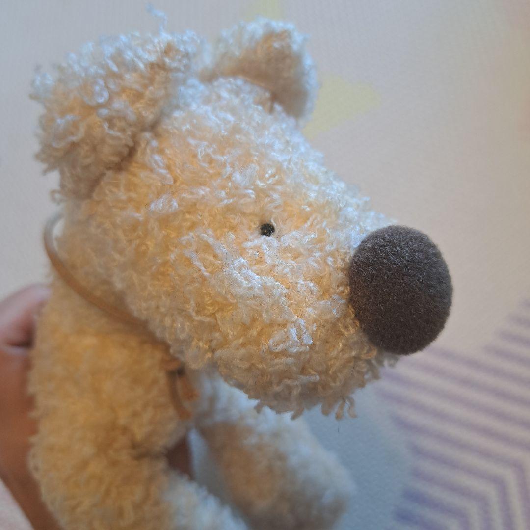 Country Heart Story クリーム色 犬のぬいぐるみ イヌ　白