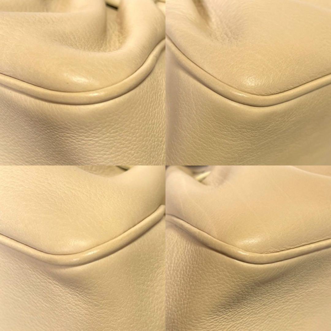 専用品WAKO ワコウ 銀座和光 レザー ベージュ トップハンドルバッグ