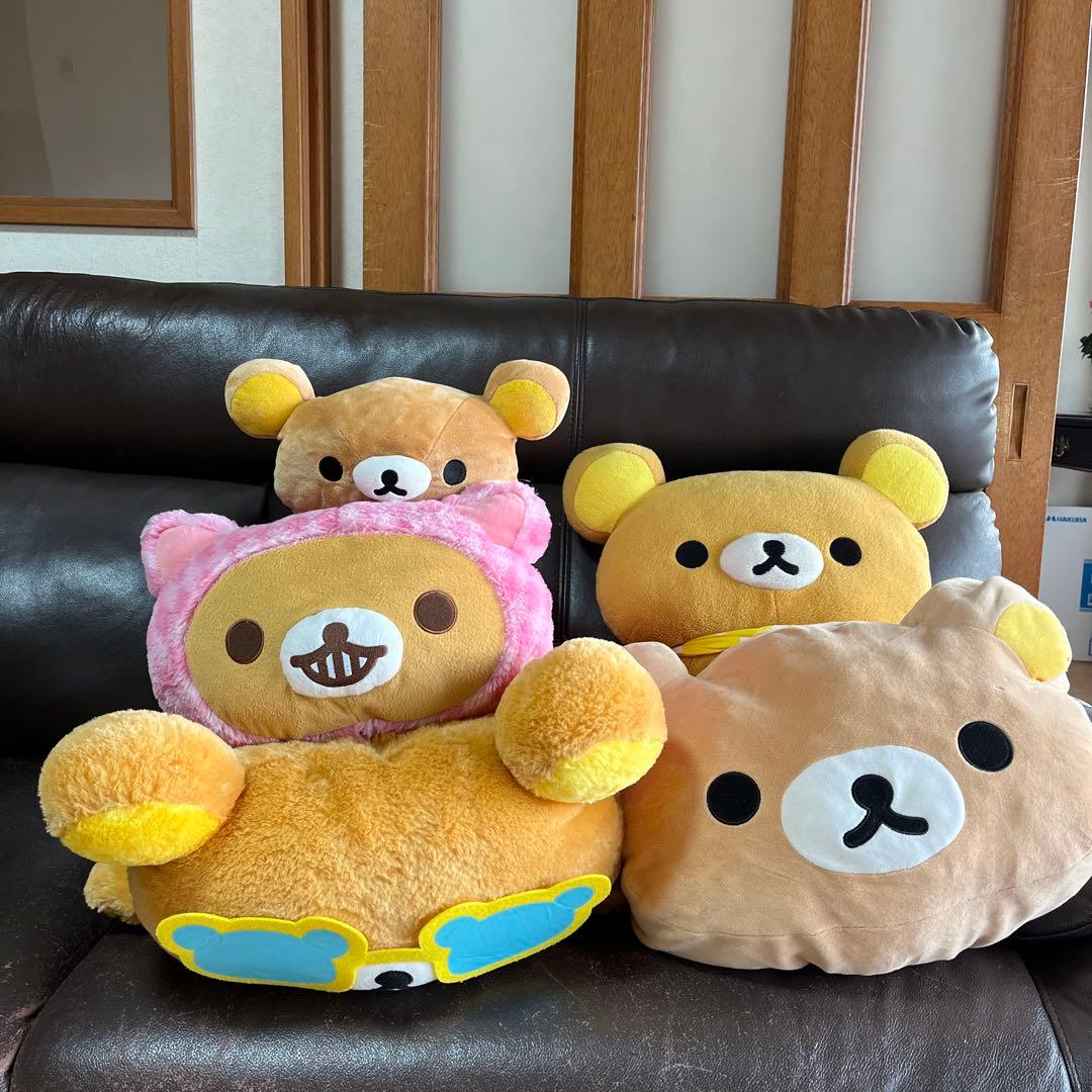 リラックマ クッション　ぬいぐるみ　まとめ売り　ティッシュケース　チャシャネコ